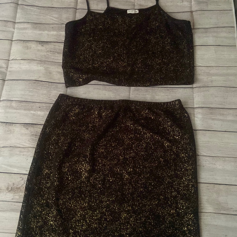 Two piece plus size formal wear